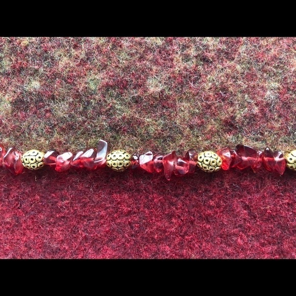 Felted Boho Artisan crossover shoulder bag. Burgundy purse beaded trim. Handmade - Picture 5 of 8